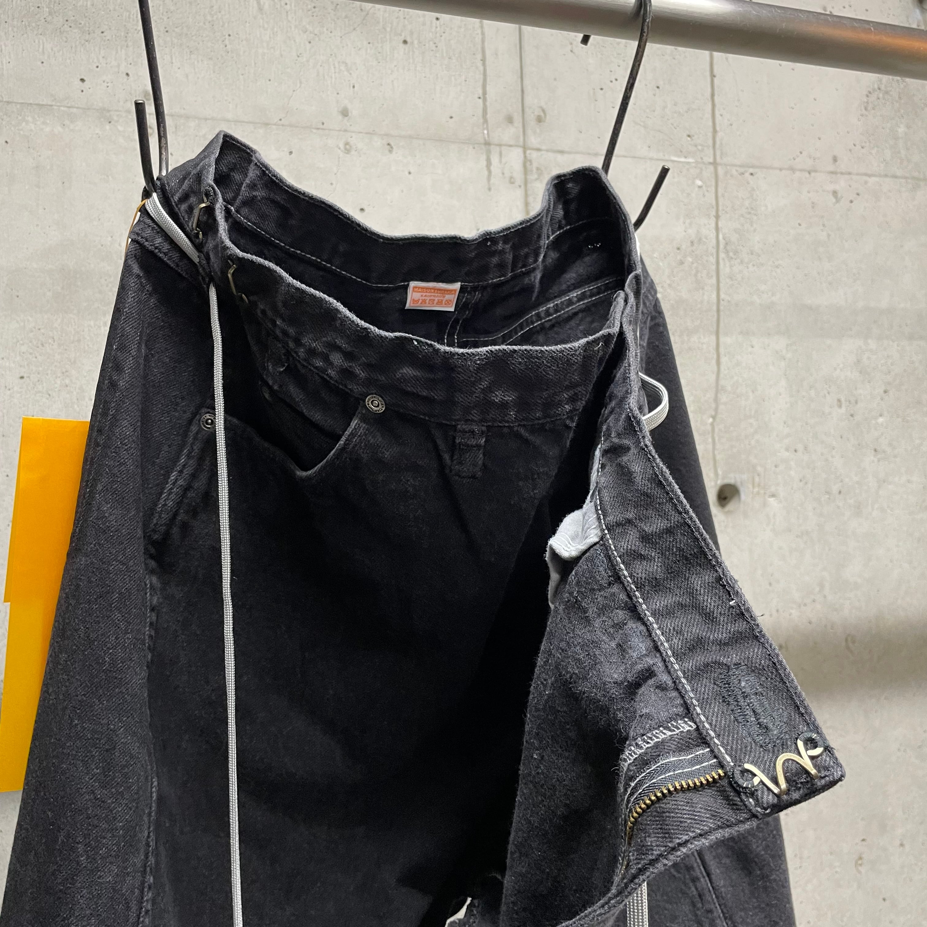 MAISON EUREKA】Ex.VINTAGE REWORK BIGGY PANTS_BLACK⑥ | marfa store