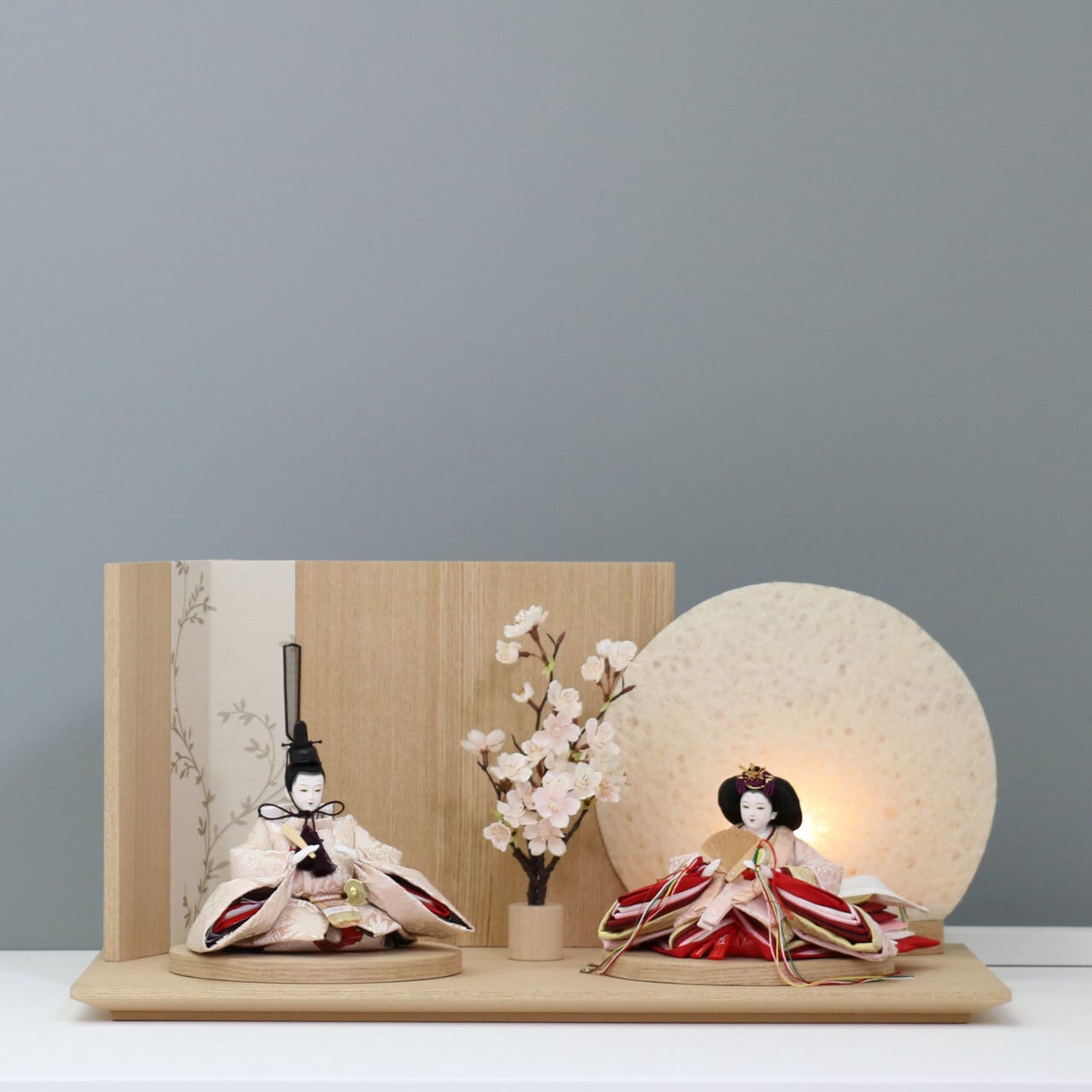 ピーカブーひな人形 ベーシックシリーズ 親王飾り 【春の詩】 ひな人形