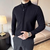 two piece half turtleneck shirt 00081