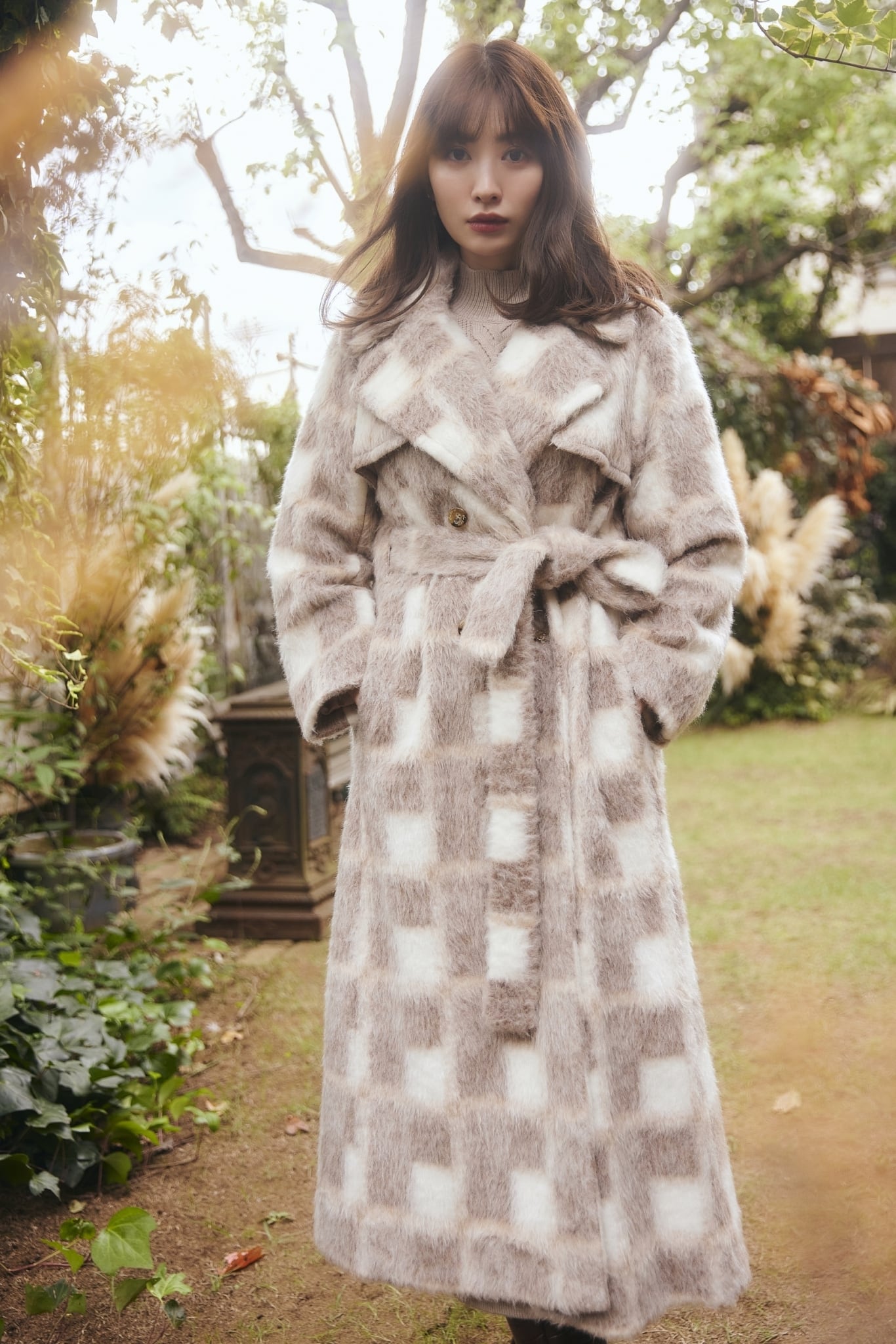 herlipto  Wool and Mohair-blend Coat