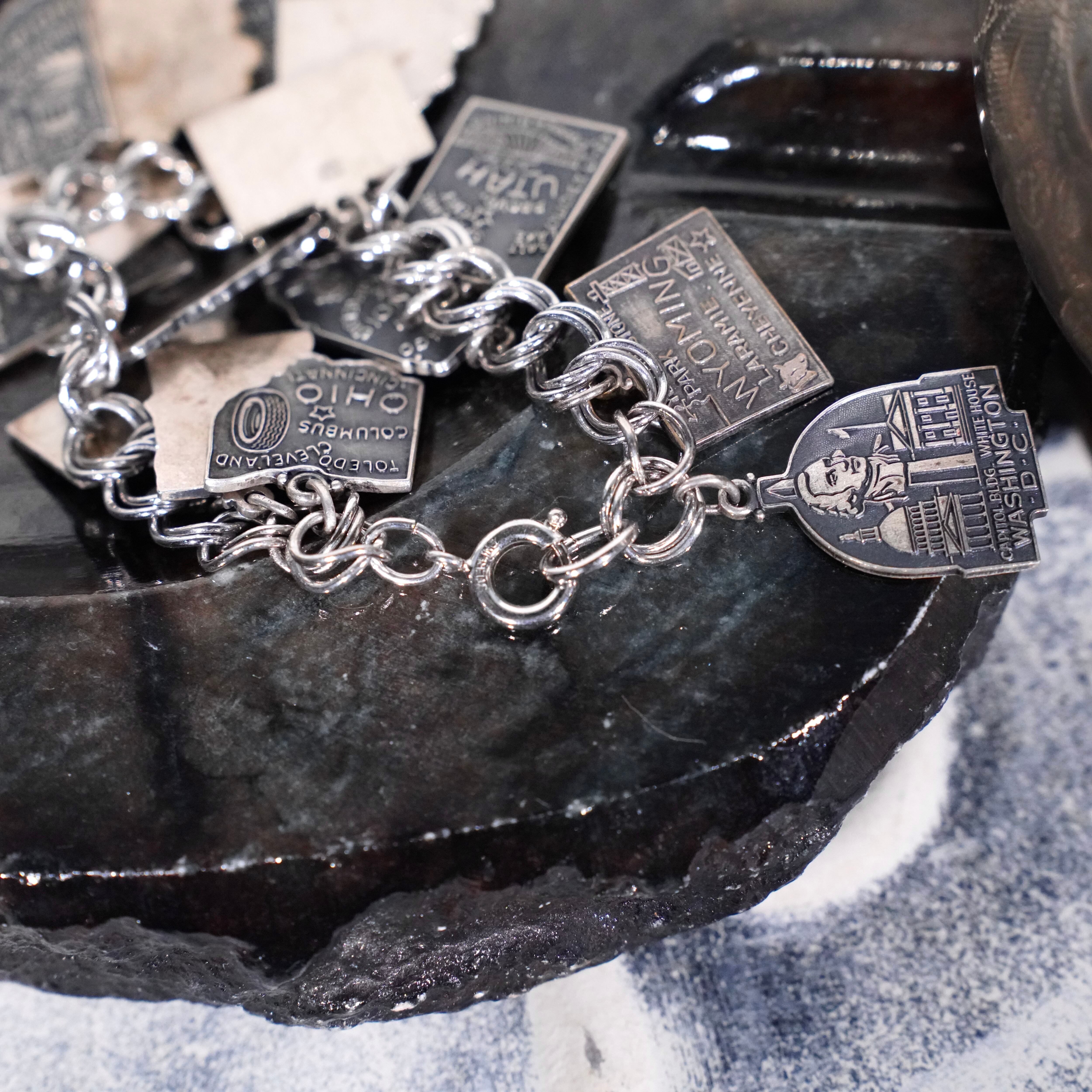 40's〜50's USA VINTAGE J.M. Fisher Company SILVER SOUVENIR