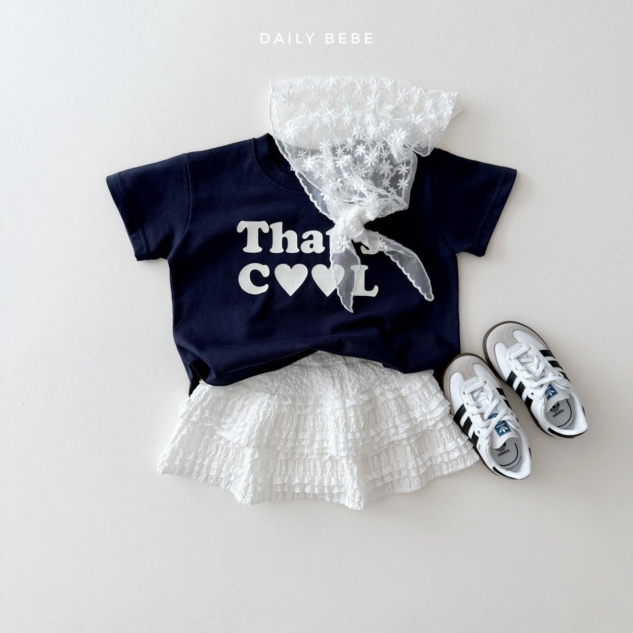 [DAILY BEBE] Lace Skirt +fee / [데일리베베] 레이스스커트