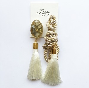 rope tassel pierce / earring
