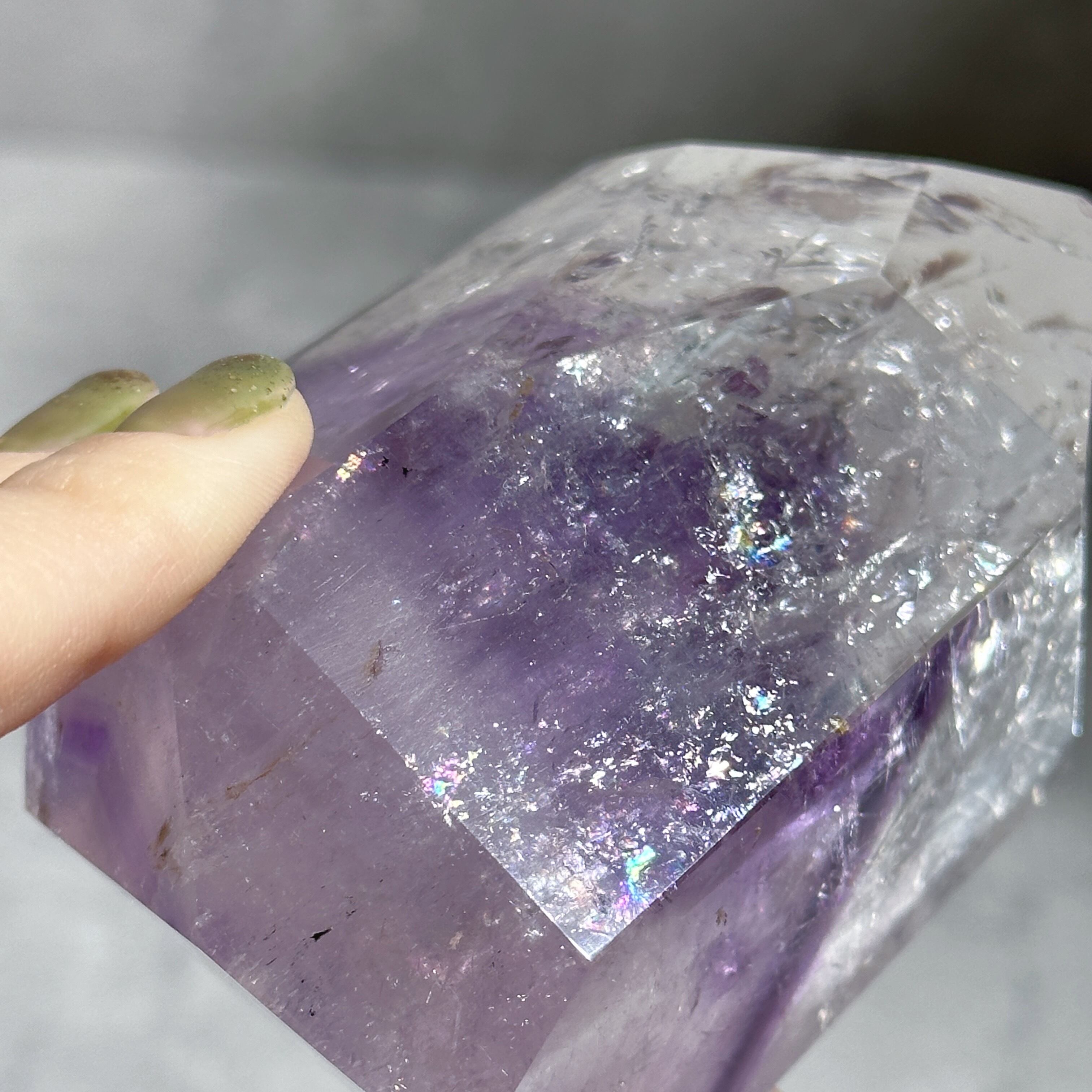 ハイクオリティ】ファントムアメジスト フリーフォーム35◇ Amethyst