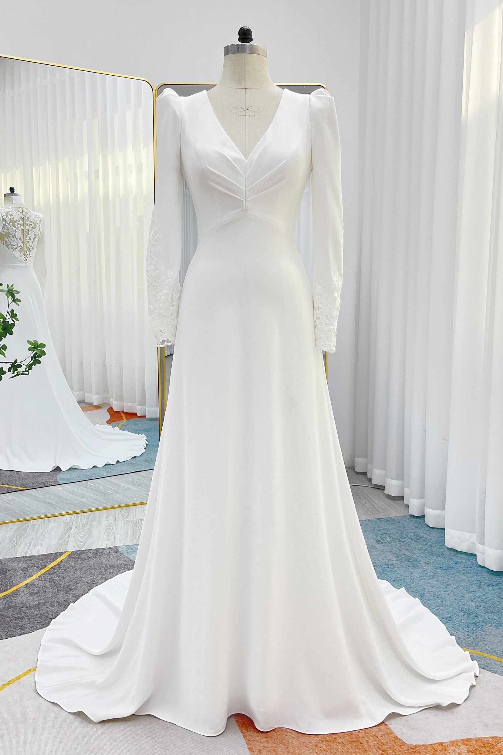 ココメロディ ソフトマーメイド ウェディングドレス 見苦しく 