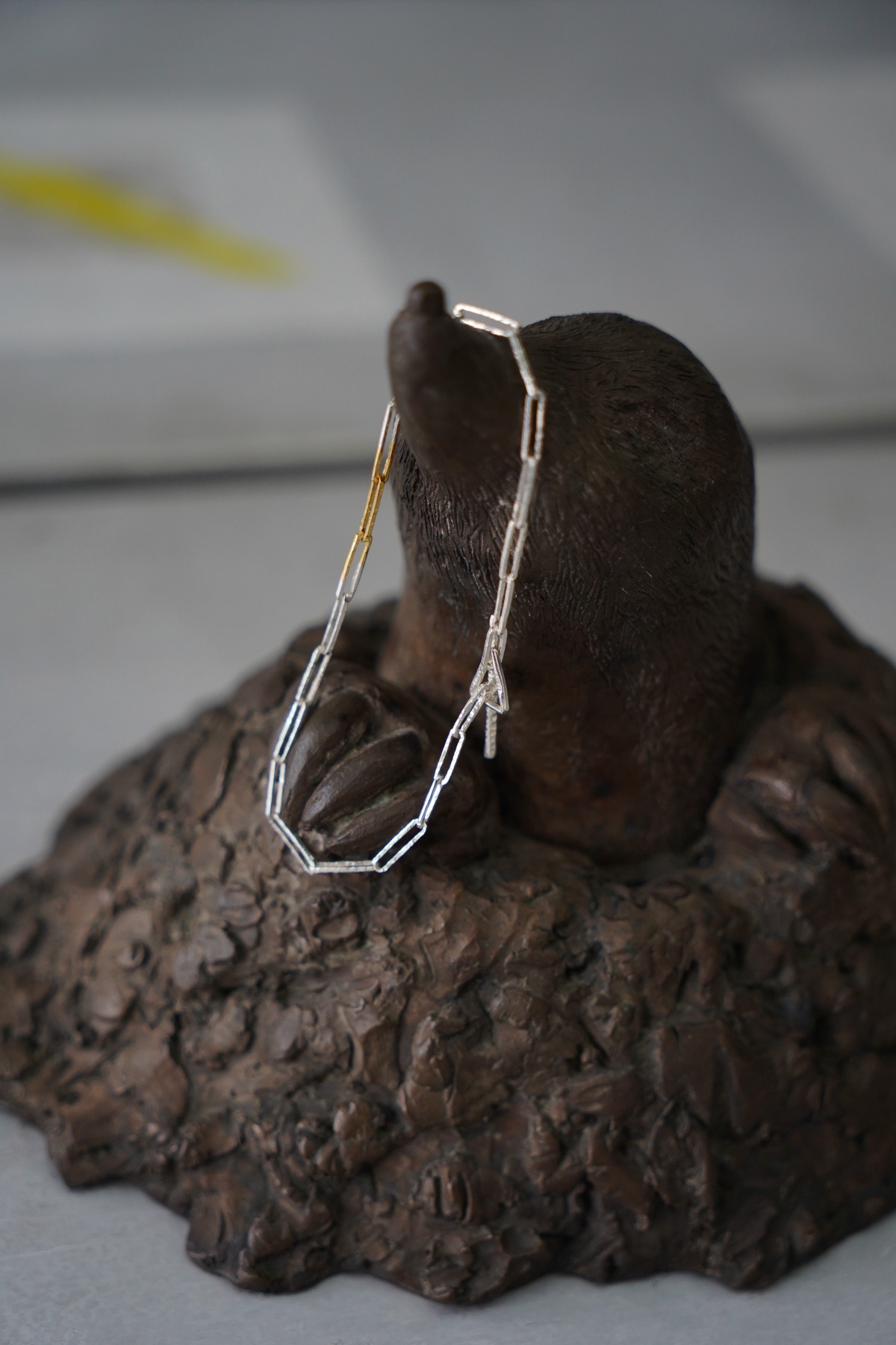 TAUPE D.MOTOIKE / HARVEST CHAIN BRACELET NALLOW SV999/K24 | LiNN