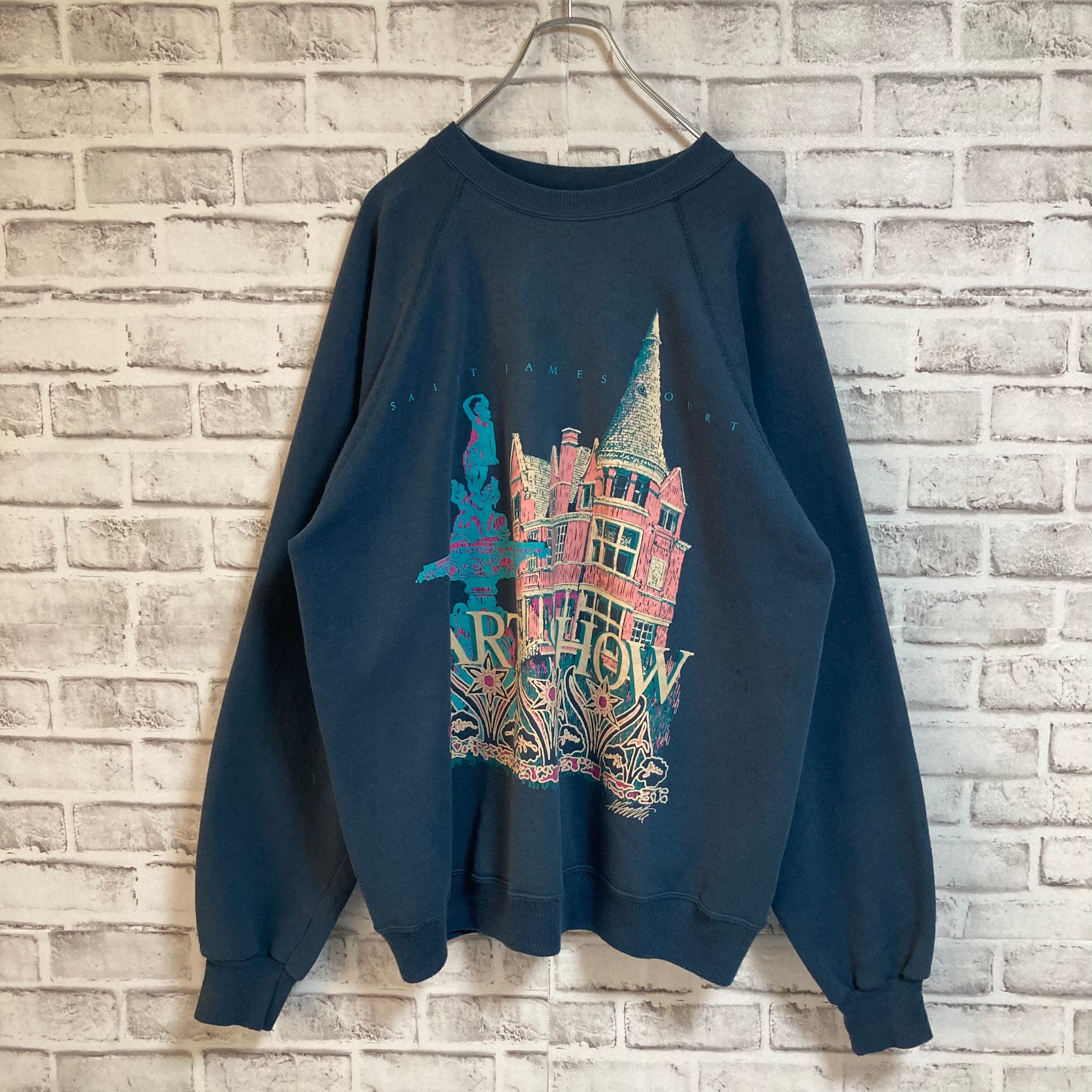 Hanes】L/S Sweat XL 90s Made in USA “SAINT JAMES COURT