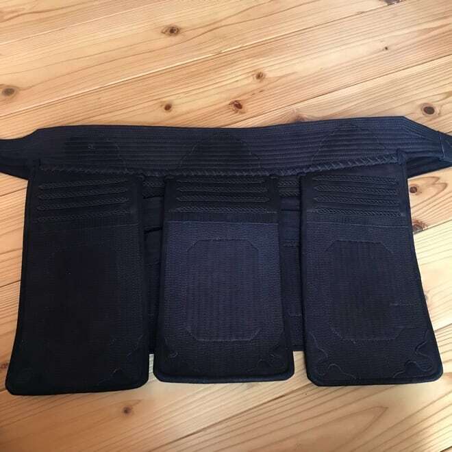 七星特製 垂単品 鹿紺革 腹帯ナナメカット 「純国産武道具」最高