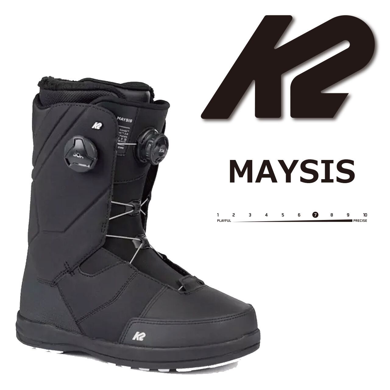 型落ち . 22-23年モデル . K2 .『 MAYSIS 』. Black . ケーツー ...