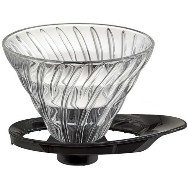 ハリオ V60 耐熱ガラス通過ドリッパー01 VDGR-01-B