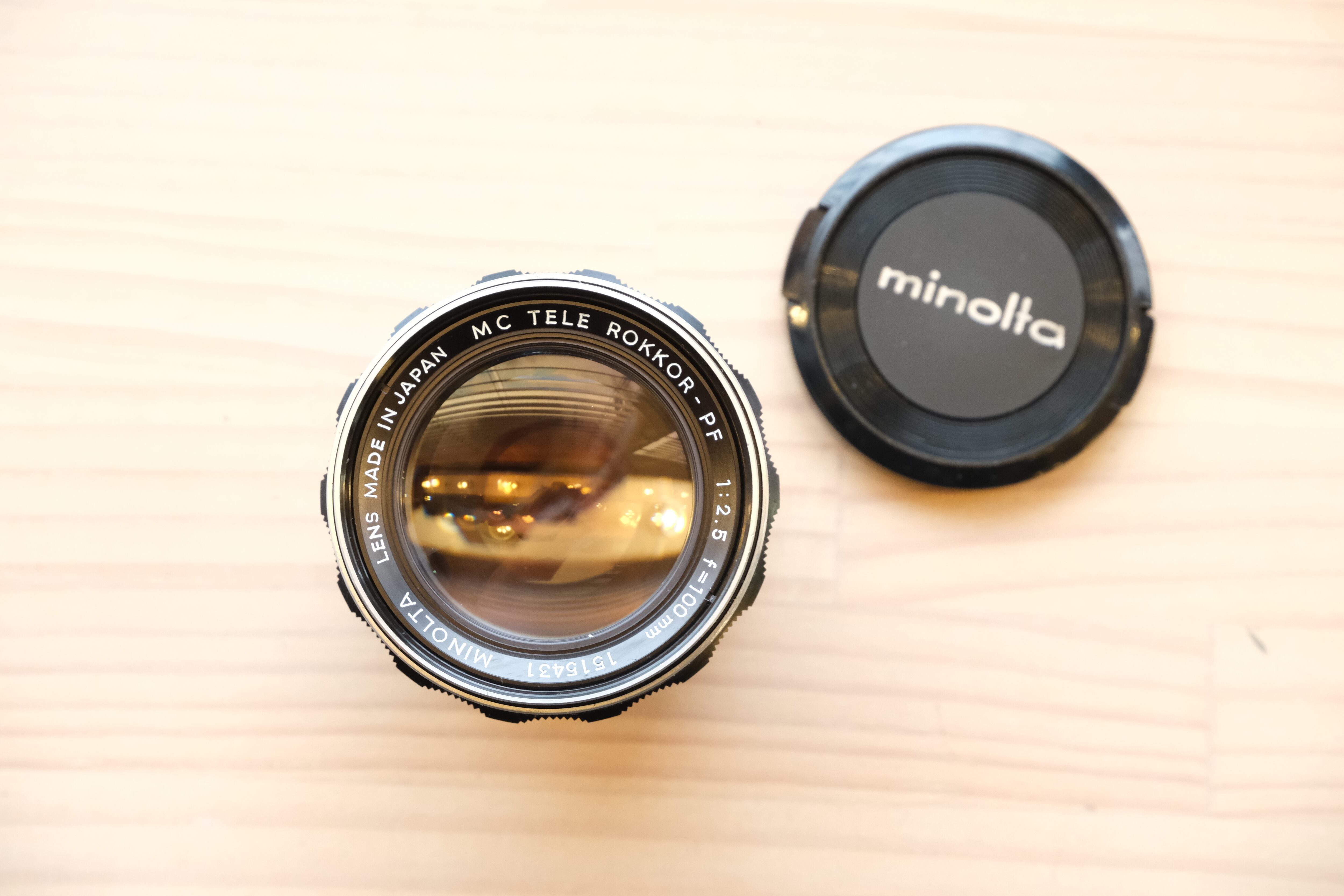 MINOLTA MC TELE ROKKOR-PF 100mm F2.5【専門修理店整備済・送料無料