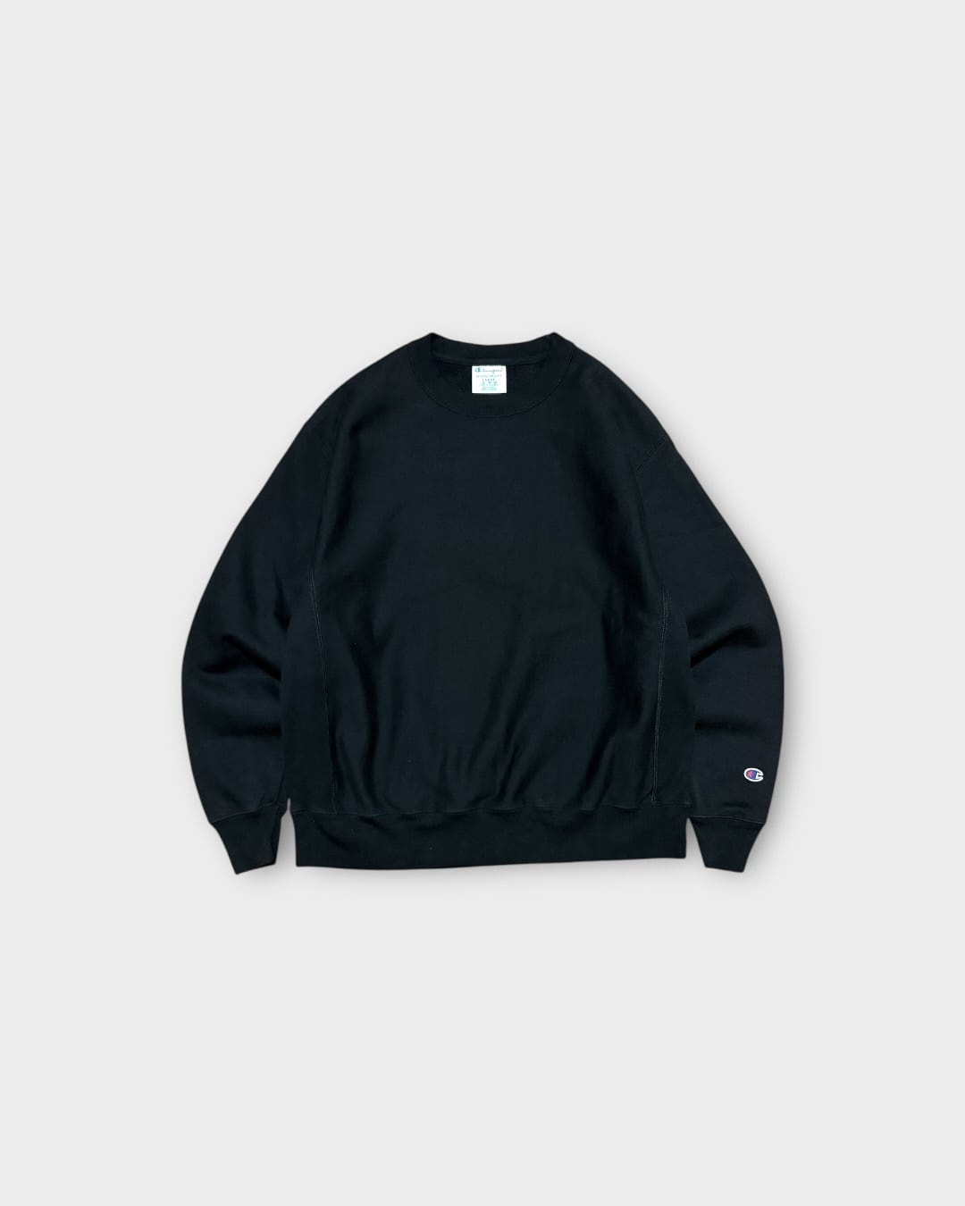 【Used】“Champion” Reverse Weave Crewneck Sweatshirt Black