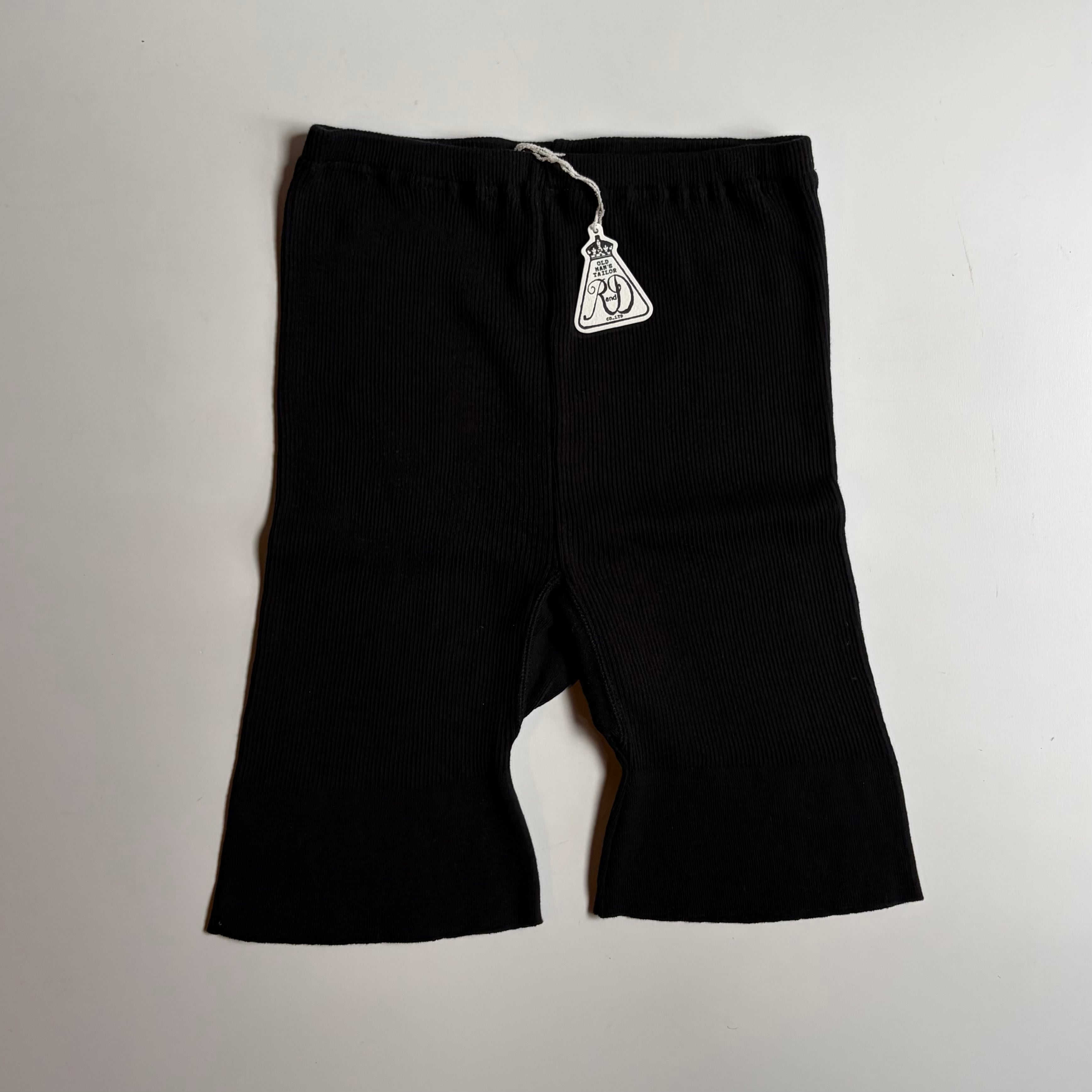 R&D.M.Co-/OLDMAN'S TAILOR オールドマンズテーラー RIB KNIT&SEW SHORTS リブニットアンドソーショーツ #5585 BLACK