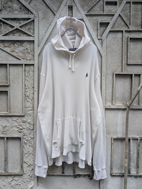 "POLO RALPH LAUREN" thermal pullover hoodie