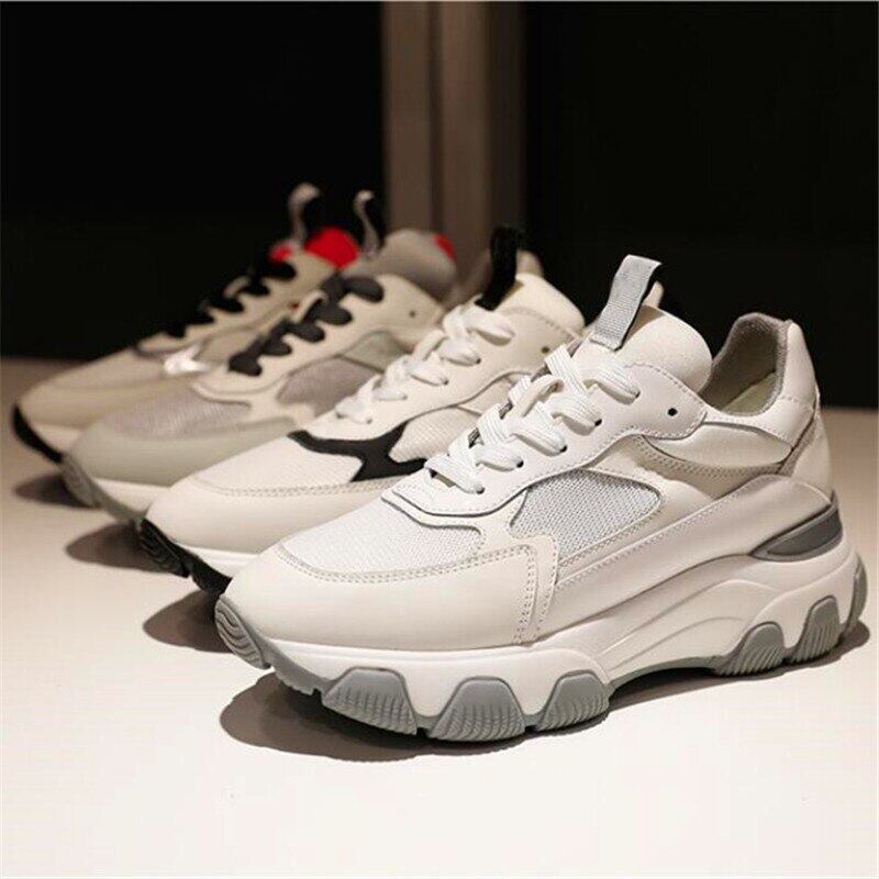 【新作】【送料無料】 カラーマッチングスポーツシューズ女性春と秋の新しいシングルシューズイン風ランニングシューズ 靴 スプリング 春物 オータム 秋物 10b33651901401