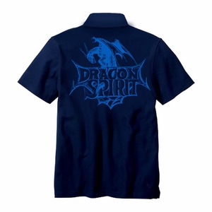 ドラゴンスピリット ポロシャツ 「Single Head Polo-Shirt」-NAVY- / GAMES GLORIOUS