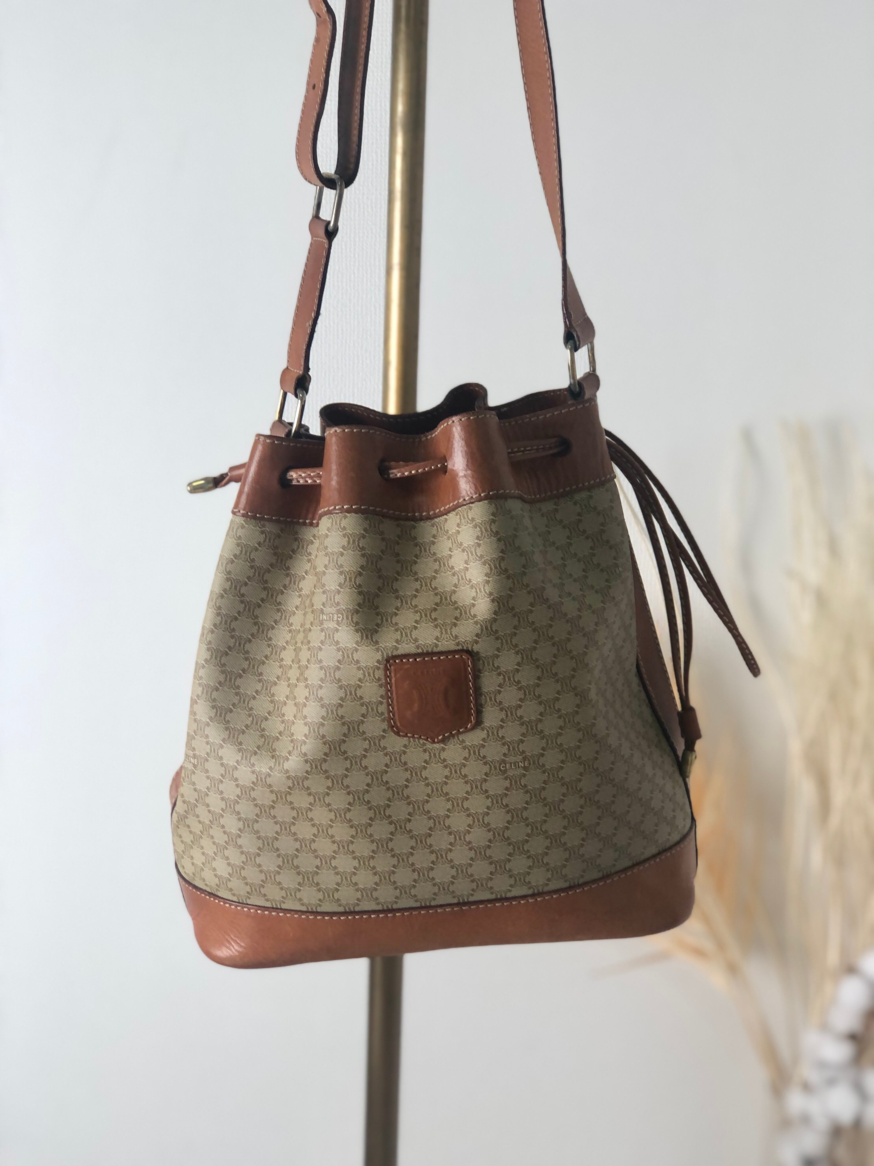 日本直送 名牌中古包 】CELINE セリーヌ マカダム ブラゾン型押し 