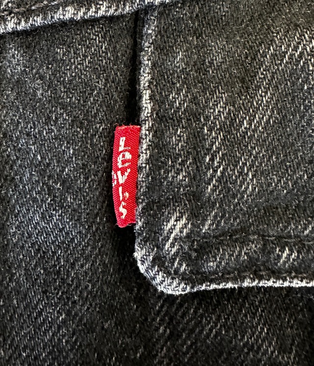 -Levi's- Vintage 90s XL Black Denim Jacket made in USA