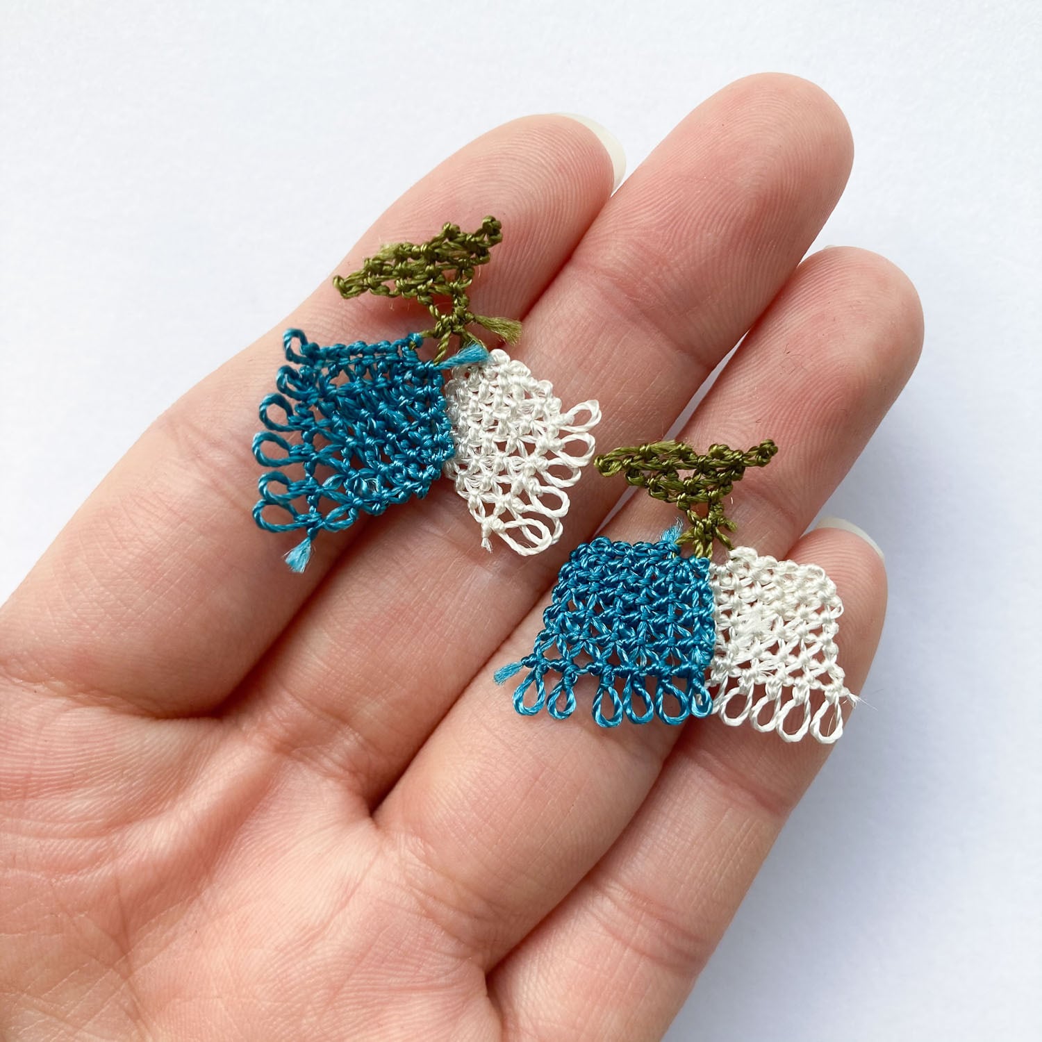 再入荷〉菱形お花手編みトルコオヤパーツ（2p） | Dua-アクセサリー