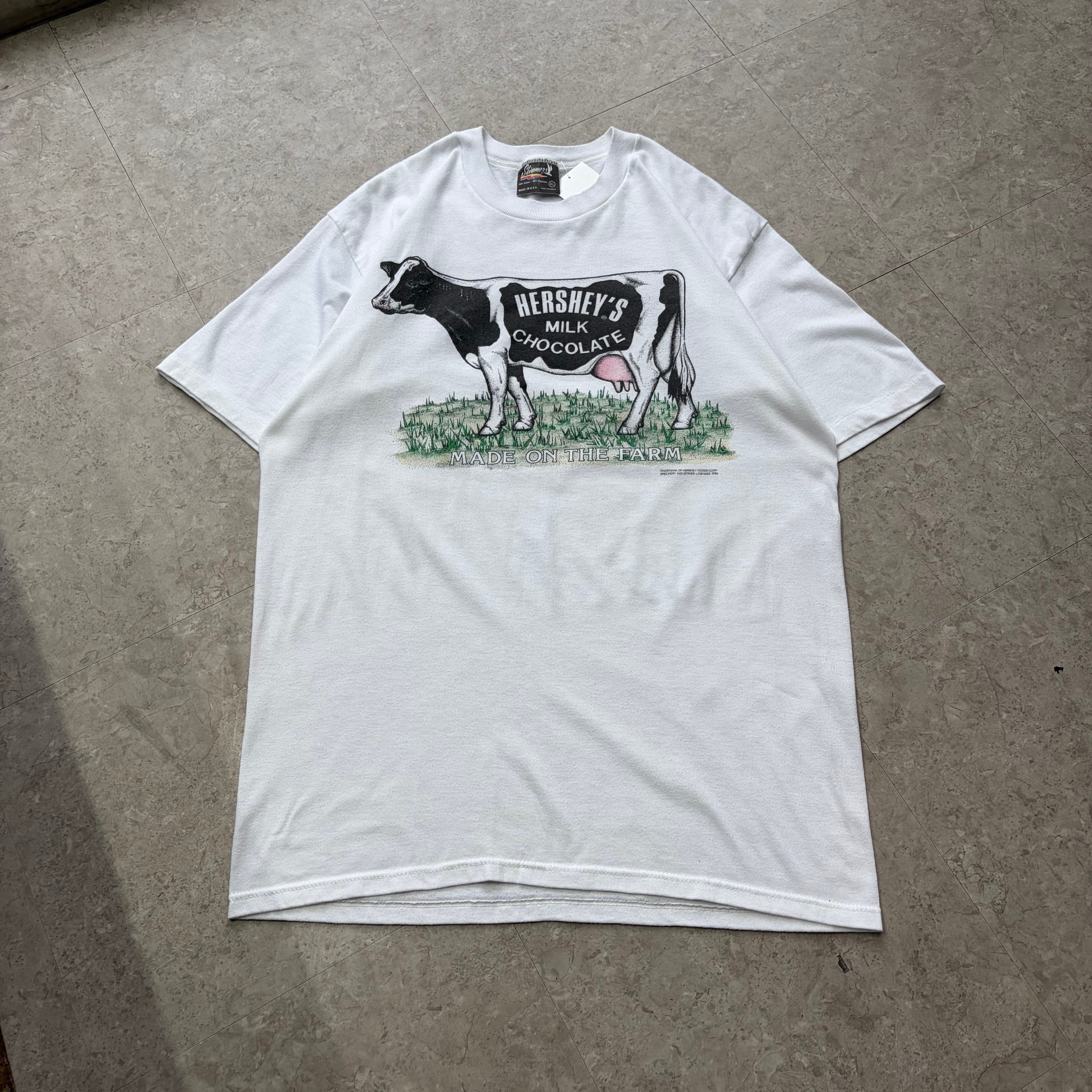 1989s HERSHEY'S MILK CHOCOLATE "cow" T-shirt【仙台店】