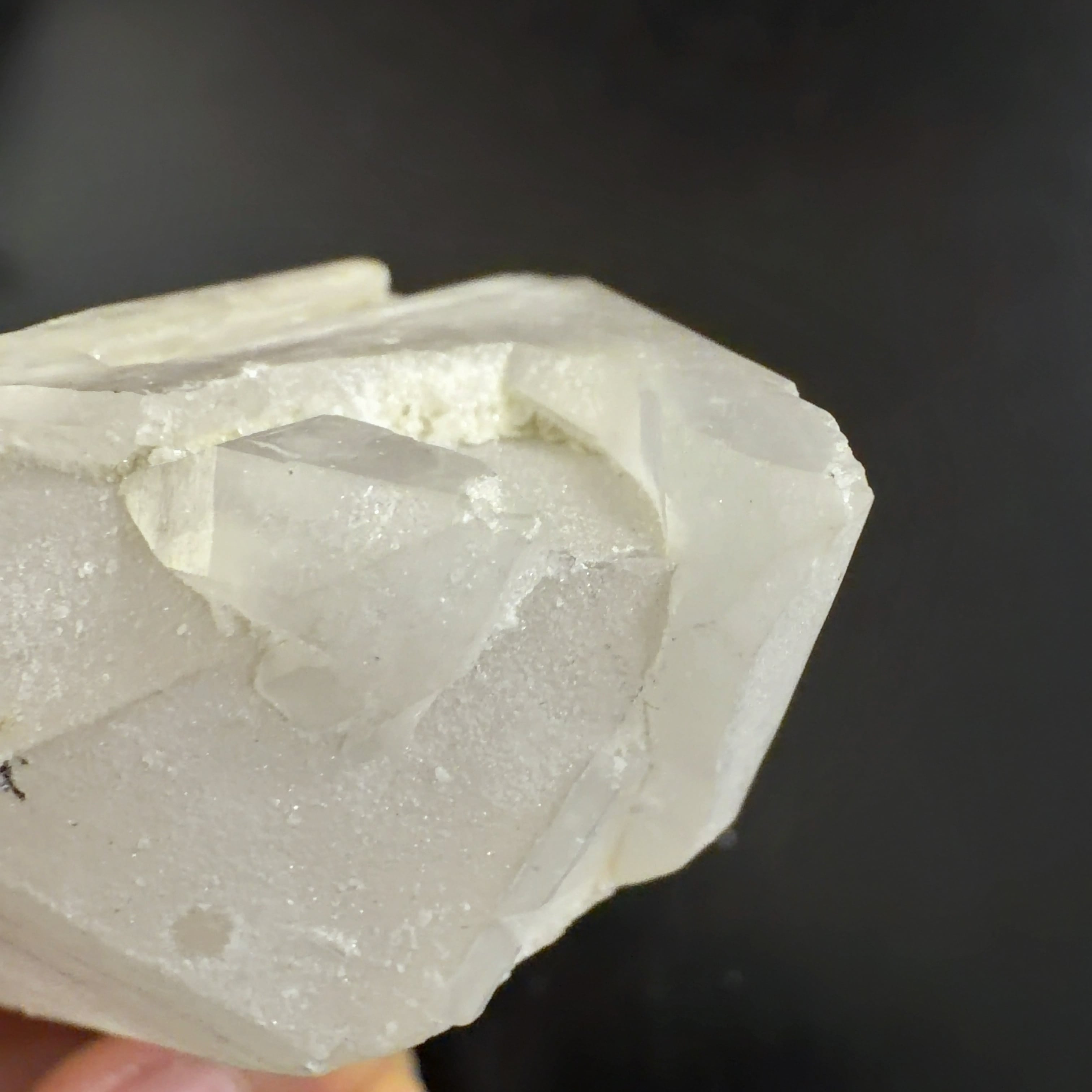 E33058】セルフヒールド 両錐 水晶 クォーツ ヒマラヤ水晶 ヒマラヤ産