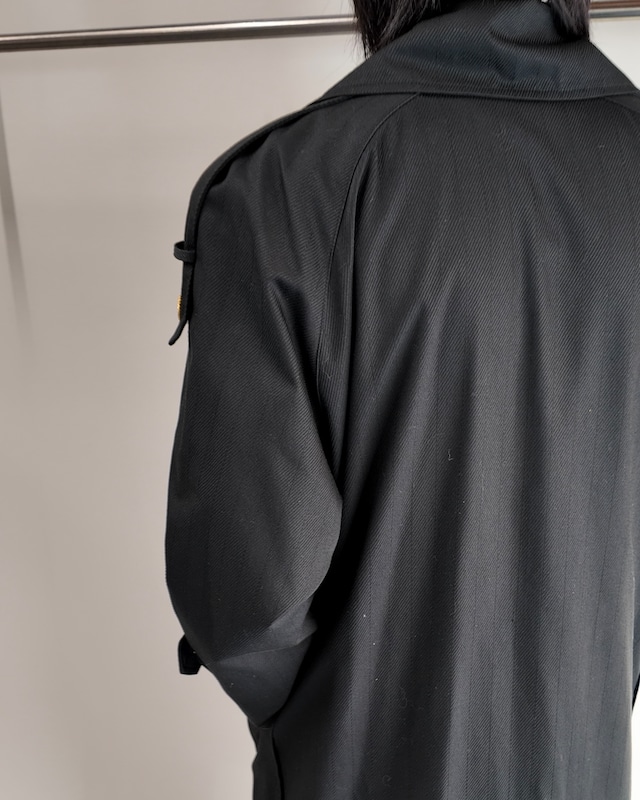 【90s BALENCIAGA】golden button trench coat