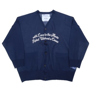 DAIRIKU 24SS "Letter" Skelton Cardigan (Skelton Navy)