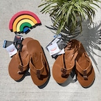"Rainbow Sandals"Single Layer Classic Leather Tan/Brown/M