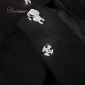 社交ダンス 衣装 スタンダード スカート レッスンウェア オールシーズン 黒 U:NA ユーナ ブラック系 透け感 フォーマル 無地 シンプル 練習着 サテン素材 エレガント 大人 可愛い フレア スカート 柔らかい 着心地抜群 練習用ファッション ダンス衣装 長めの丈 フォーマルウェア バレエスタイル 適応体型 伸縮性 軽やか シンプルデザイン