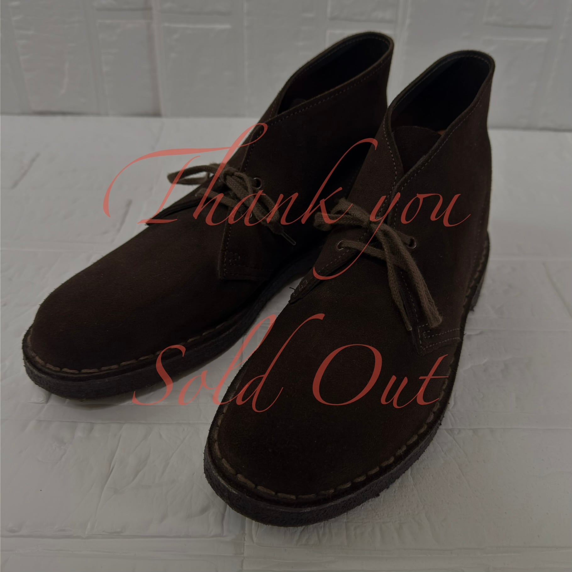 Clarks イングランド製 スエード デザートブーツ ブラウン UK6 (実寸
