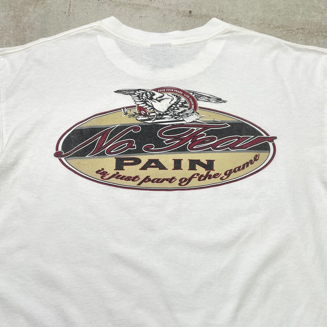 T シャツ no fear タグ 年代 1990s NO FEAR T-SHIRT FADE NAVY safarionline
