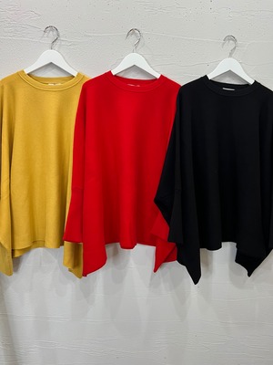 【CYNICAL】袖リブポンチョ風ニット