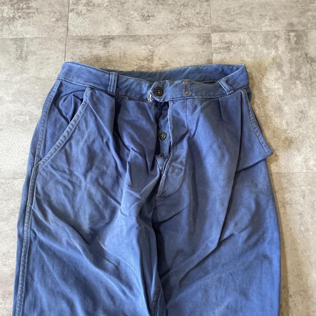 60s フレンチワーク Metis ブルー フレンチワーク パンツ 50-60s KIDUR フレンチワーク Metis ブルー パンツ | ib2