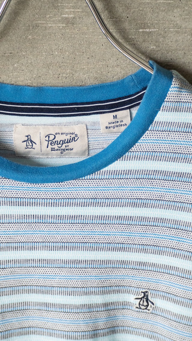 "Munsingwear" used Multi border t-shirt