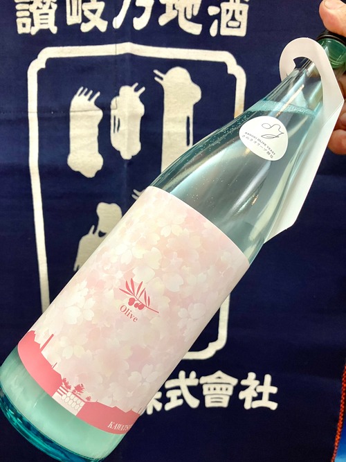 香川県【川鶴酒造】 “大人のクリームソーダ！” ☆『KAWATSURU Olive 瓶内活性にごり生原酒（春）720ml』