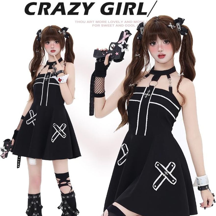 ゴスロリ通販 With U ファッション ワンピース ノースリーブ