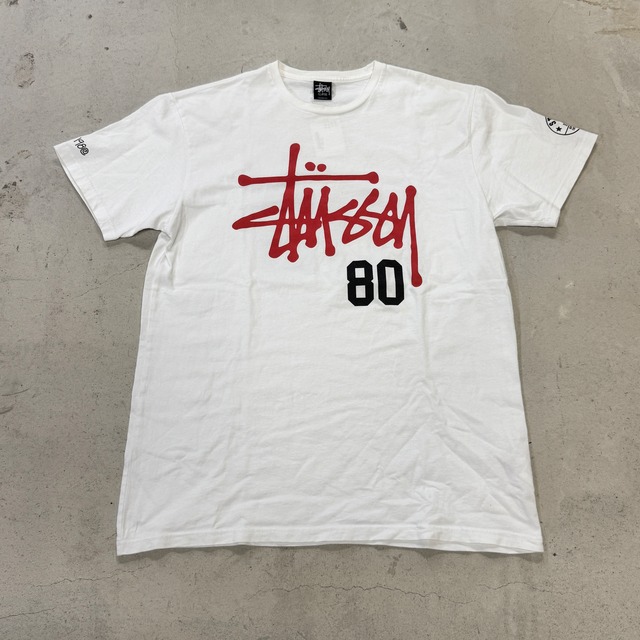 ④STUSSY 80 WHITE TEE XL