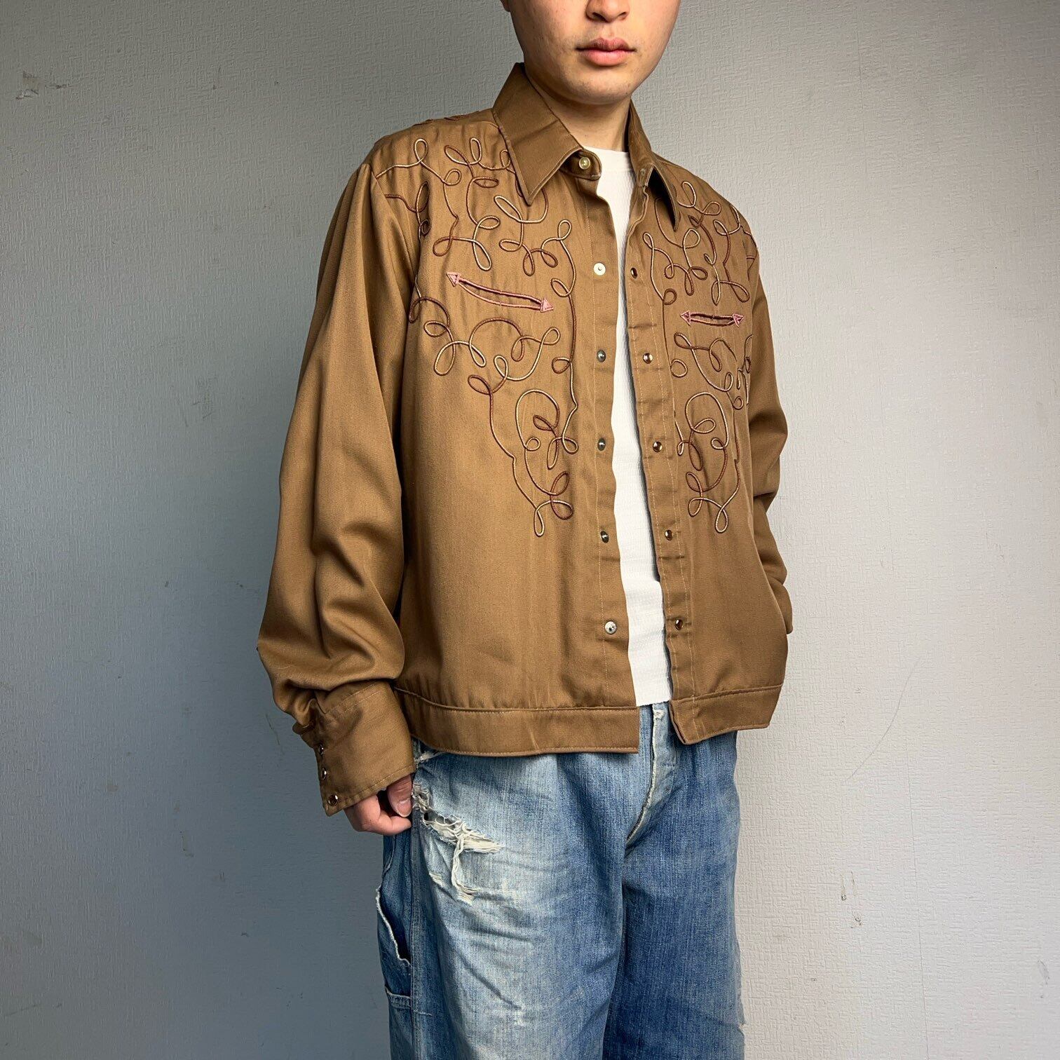1970's WESTERN TRENDS Embroidered Shirt Jacket 1970年代 ウエスタン
