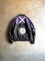 90's COSA NOVA LEATHER JACKET “Malcom X WORLD PEACE MAKER”