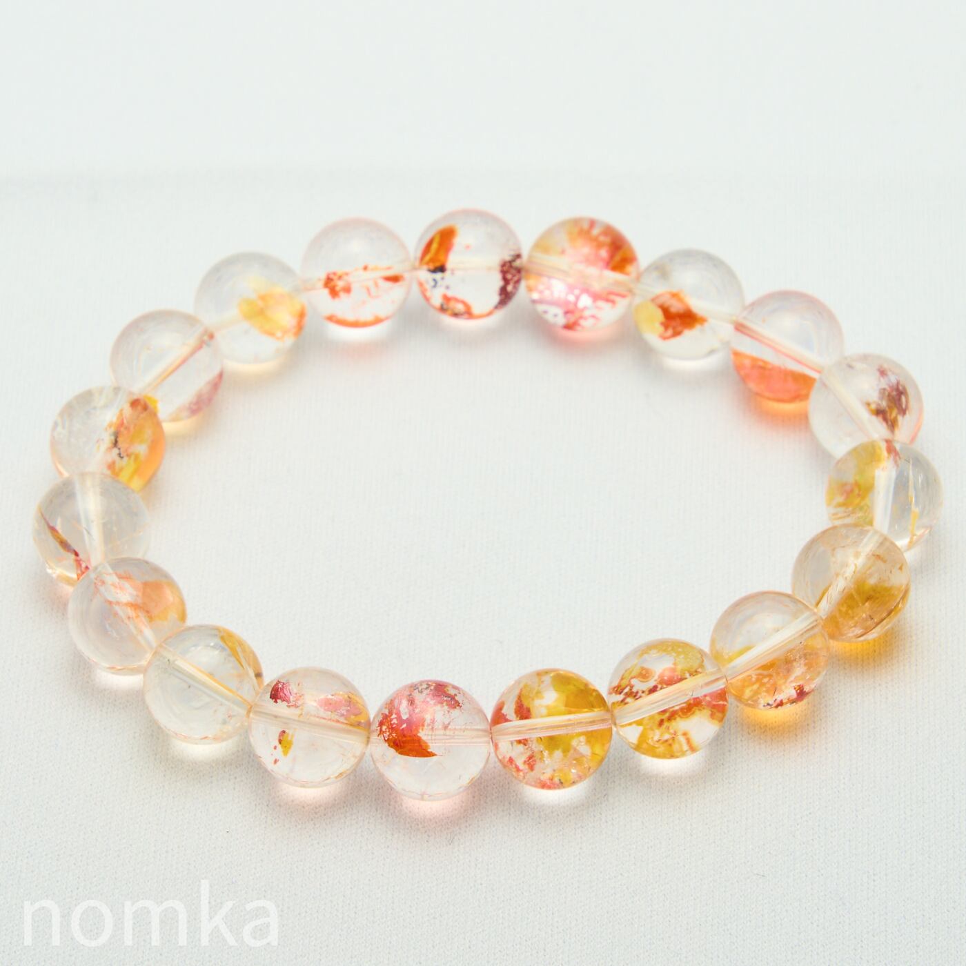 金魚/錦鯉】ライモナイトインクォーツ(天然オーラクォーツ)AAA(10.5mm