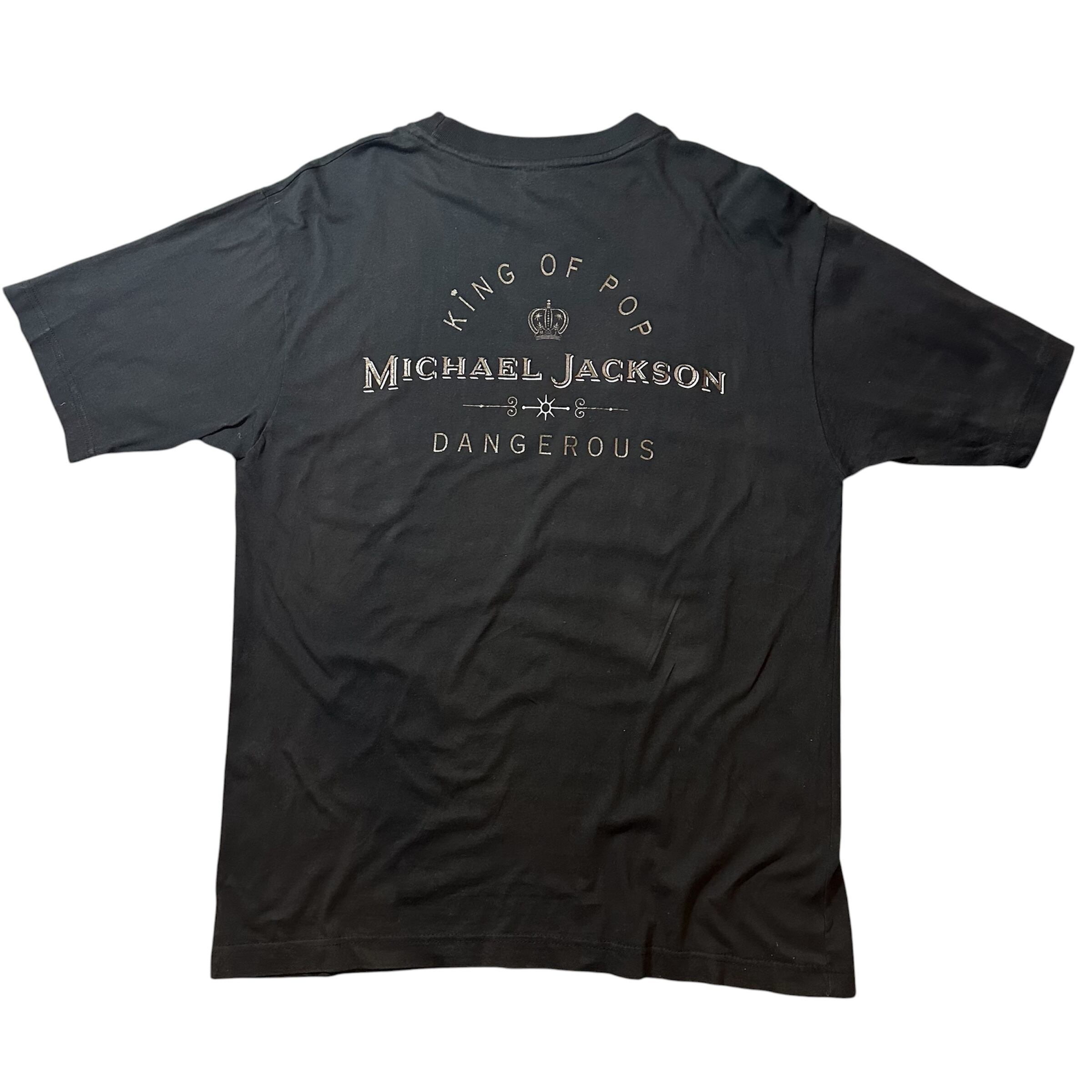 F424】90s BRIGHT GREEN Michael Jackson T-shirt / 90年代 ブライト