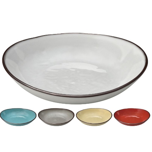 パスタ皿　カレー皿　おうちごはん　22.5cm深皿　ラフェルム5色　カフェ風　アンティーク