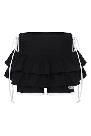 [SHUSHU CHERRY] ♥ DOLLY HIME TRAINING SKORT ♥ (black x white) 正規品 韓国ブランド 韓国ファッション 韓国代行 韓国通販 shushucherry シューシューチェリー シュシュチェリー 日本 店舗