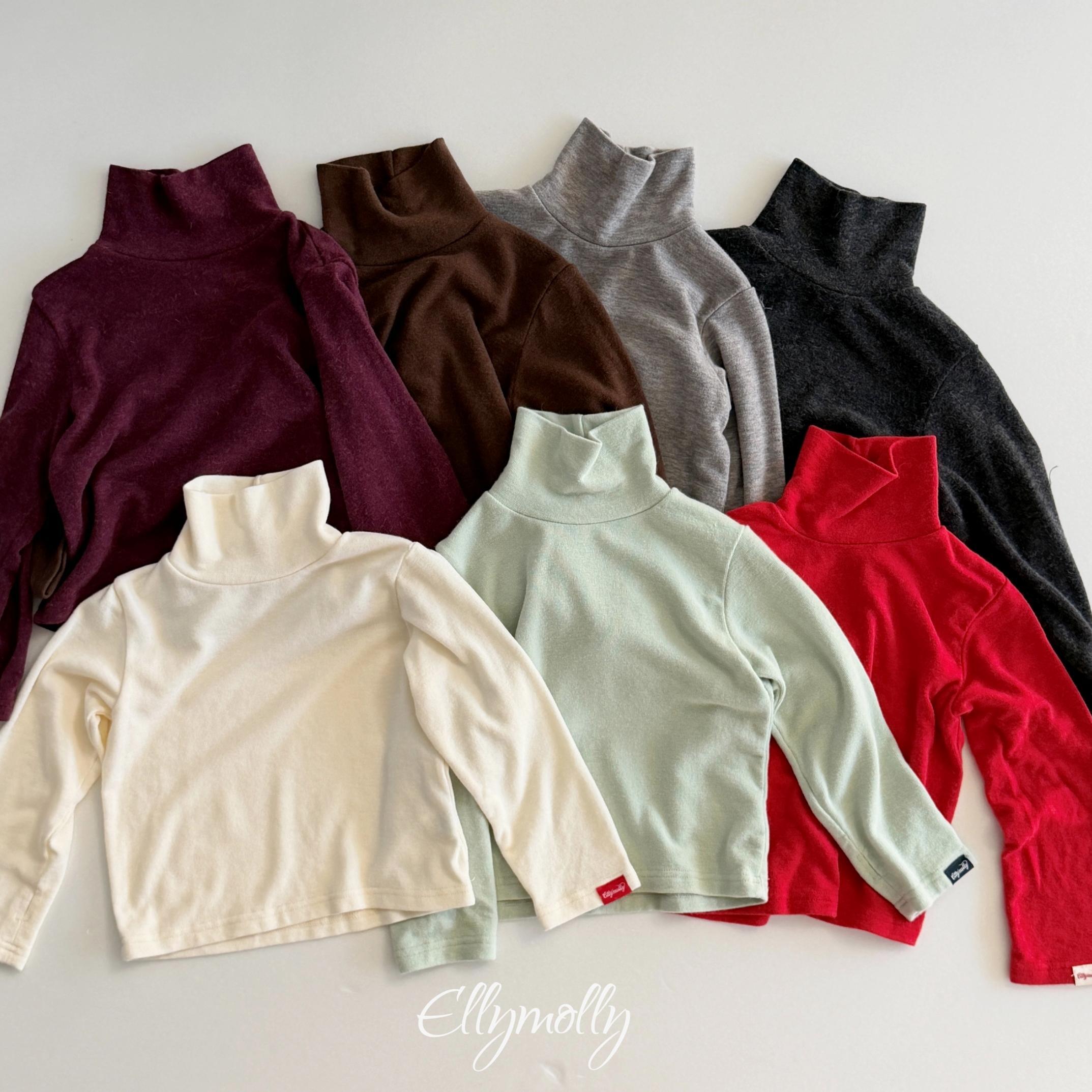 【2点送料無料】«予約»«ジュニアサイズあり»«elly molly» ハイネックトップス 7colors