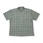 90s 水着タグ Reyn Spooner レインスプーナー 総柄 半袖 プルオーバー アロハシャツ ~XL程度 /ビンテージ/古着屋/メンズ