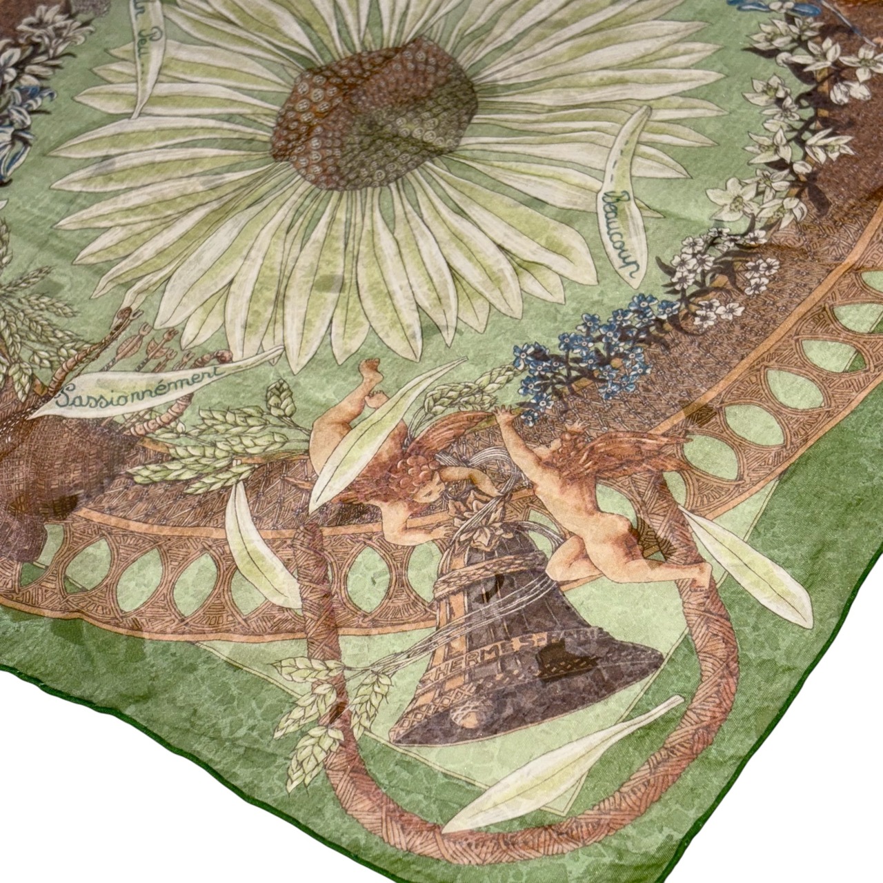 HERMES silk handkerchief “AMOURS”