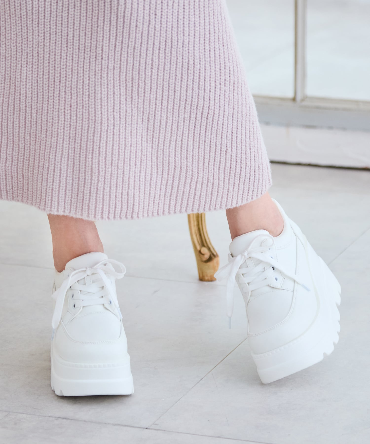 厚底レースアップスニーカー(313-1577)[510A] | attagirl