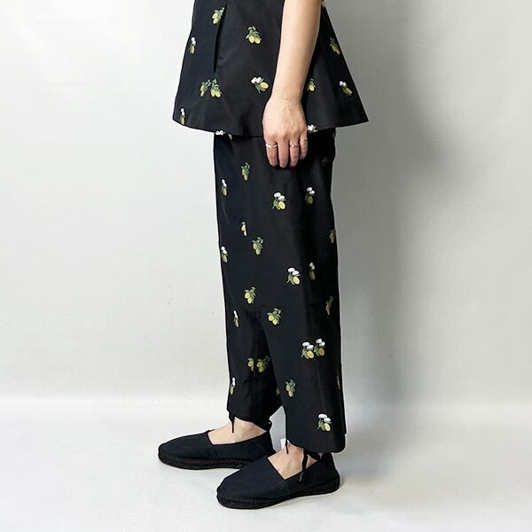 LOEFF ロエフ レモン ジャガード パンツ 8814-299-0191 2025春夏新作 