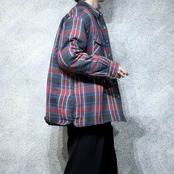 quilting check shirt jacket