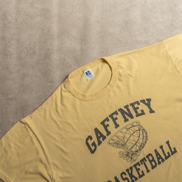 【Russell Athletic】90's Basketball Print T-Shirt Made In SALVADOR "USED" ヴィンテージ  Tシャツ ラッセルアスレチック バスケ ユーズド NO.33